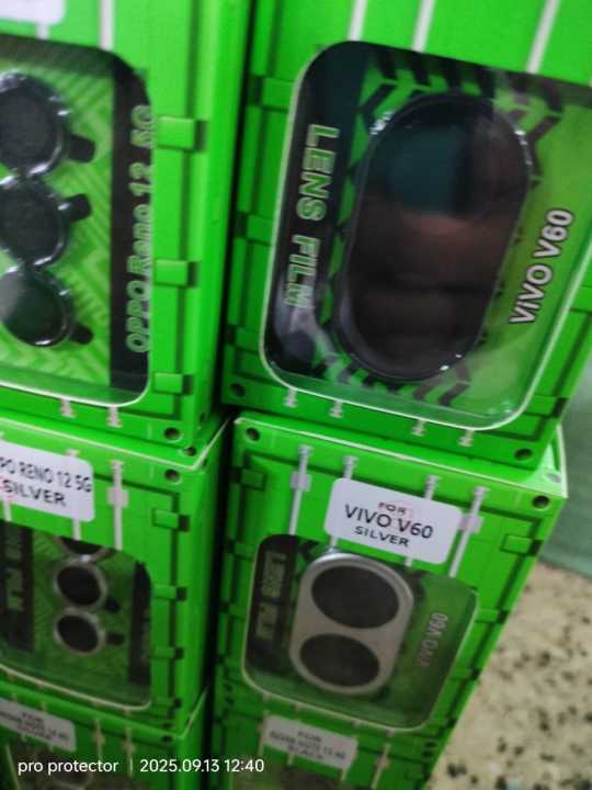 Vivo V60 5G Camera Aluminum Alloy Rings, Ultra-HD Metal Frame Black/Silver