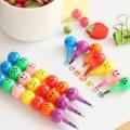 Cute Stacker Swap 7 Colors Smile Face Crayons Kids Drawing Education Toys Gift Kids Baby Colorful Painting Pen. 
