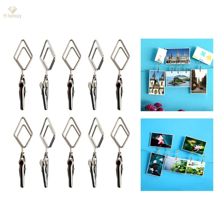Wall Hanging Photo Display Clip Photo Holder Multifunctional Photo Frame String Hanging Photo Clip Picture Clip for Bedroom Living Room Gift