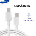 Samsung Type C to Type C fast Charging USB Cable- Black & White Samsung Type C to Type C Cable. 