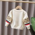 Boys' Knitting Cardigan Coat2022Spring and Autumn New Children's Tops Children Casual All-Match Sweater Vest Fashion. 