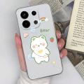 Phone Case For Xiaomi Redmi Note 13 4G Back Cover Cute Cat Shockproof Transparent Silicone Matte TPU For Redmi Note 13 Pro Funda.