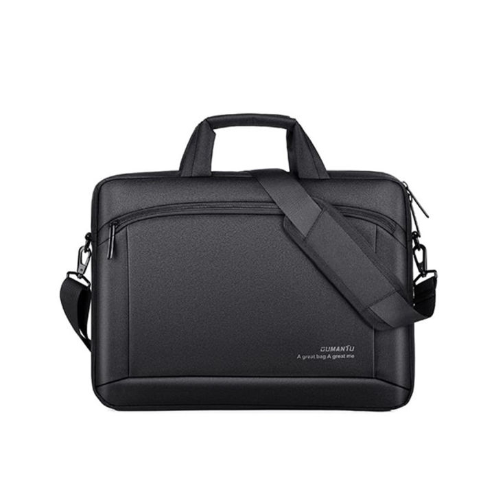 Briefcases for Men, Men Oxford Briefcase Men Business Large Crossbody Handbag Messenger Bags Laptop Travel Bags Male Fashion Shoulder Bag - Black