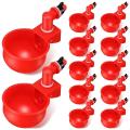 【Toy life hall】Chicken Cup Automatic Waterer Drinking Bowl Thread Watering Feeder Cup for Chicken. 