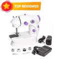 5 in 1 Mini Sewing Machine - Dual Speed Portable Mini Electric Pedal Double Threads Rewind Swing Machine.