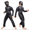 Black Panther Costume Cosplay Avengers Mask Children's Ball Party One-Piece Tights Festival Dress up.