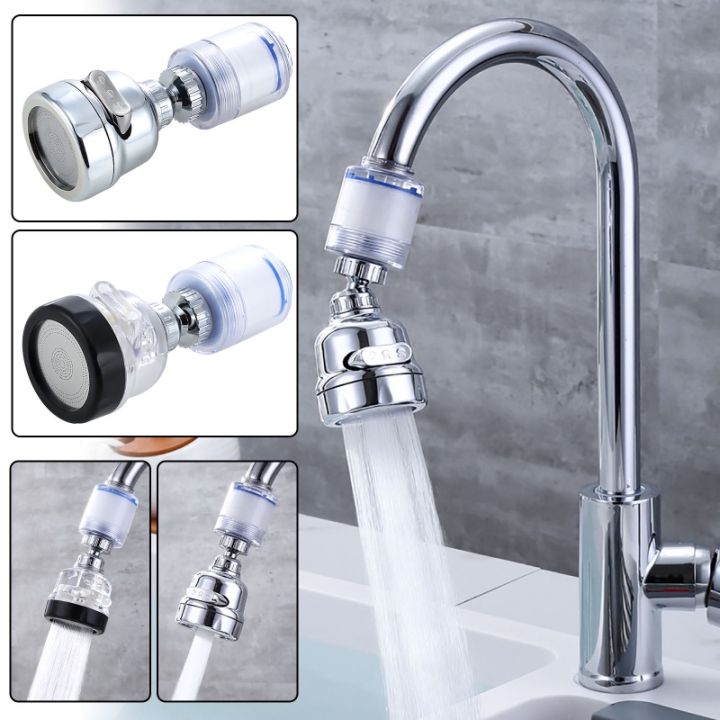 Practical Household Faucet Filter Splash-proof Head Shower Water Filter Universal Kitchen Tap Water Booster Stretchable Extender