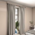 Ceiling Mounted Curtain Rod Brackets, Heavy Duty Ceiling Bracket for 1 Inch Curtain Rod Holder(Set of 2, Black). 