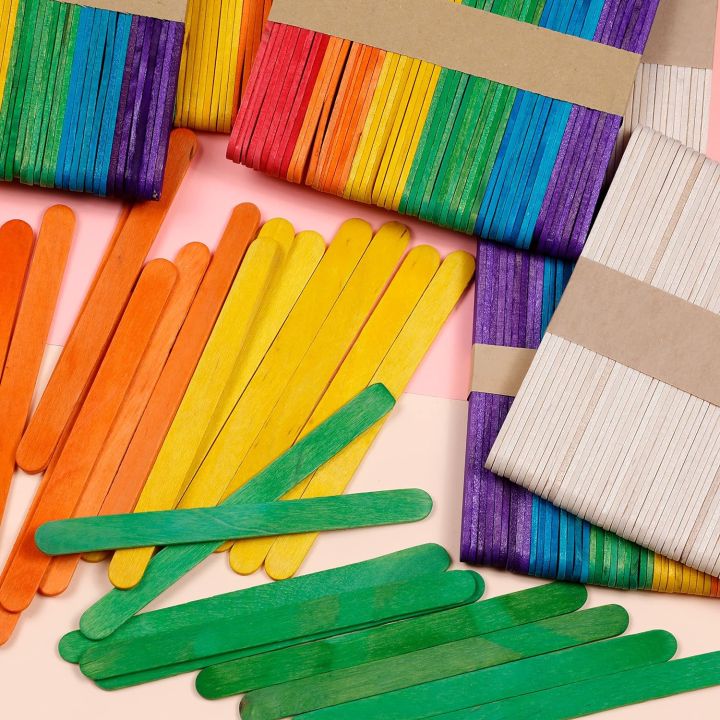 Colorations%20(500%20pcs)%20Regular%20Colored%20Wood%20Craft%20Sticks%20Popsicle%20Sticks%204.5"%20inch%20Colored%20Popsicle%20Sticks%20for%20Crafts%20(5%20Colors)%20Large%20Colorful%20Wood%20Craft%20Sticks%20for%20DIY%20Decor%20&%20Ice%20Cream.%20Bulk%20Wide%20&%20Jumbo%20Wooden%20Craft%20Popsicle%20Sticks%20for%20Kids%20-%20Image%205