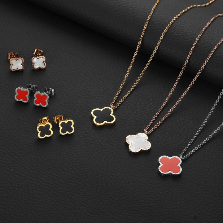 Wholesale Custom Dainty Trendy Brand Four Leaf Clover Jewelry