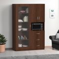 Olivia Crockery Storage Cabinet for Kitchen | Oven Rack Display Cabinet for Dining Room, Living Room | Crockery Display Cabinet for your Home & Office Kitchen Storage Solution 72/40.