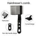 Blend Friend Fade Comb Ergonomic Gradienter Design Hair Cutting Comb Curved Positioning Comb Barber Supplies Men Styling Tool. 
