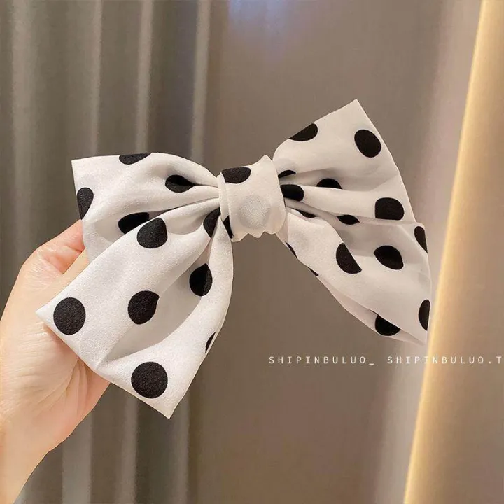 1%20Pc%20Trendy%20Big%20Polka%20Dot/%20Large%20Ball%20Printed%202%20Layer%20Hair%20Band%20For%20Girls%20Simple%20Stylish%20-%20Bowknots%20Hair%20Clip%20for%20Women%20New%20Collection%20Hairpin%20Hair%20Accessories%20For%20Summer%20Style%20Women%20-%20Hair%20Band%20-%20Image%204