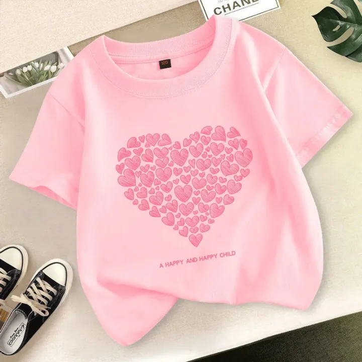 Girls%20'short-sleepred%20T-shirt%20CUHK%20CHILDREN'S%20baby%20summer%20dress%20NEW%20CHILDREN'S%20base%20shirt%20printing%20fashion%20Korean%20version%20loose%20-%20Image%206
