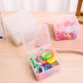 【Limited Stock Available】 Multifunctional Simple Transparent Stationery Storage Box Hardware Case Beads Container Small Chip Boxes Desktop Jewelry Organizer.