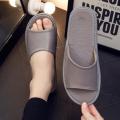 Genuine Leather Slippers Homes in indoor slipper summer open toe sandals men women elderly casual Slides shoes.