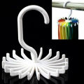 Men 20 Hooks Rotating Belt Scarf Rack Organizer Adjustable Neck Tie Hanger Holds. 