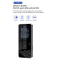 【FUPANG】Bluetooth MP3 MP4 Player HiFi Music Player Card,with FM Clock Pedometer E-Book Built-in Speaker-Silver.