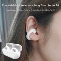 【Lejia】Wireless Bluetooth 5.3 Earring Ear Clip Ambie 9D HIFI Sound Sport Headset Earbuds Ear Hook With. 