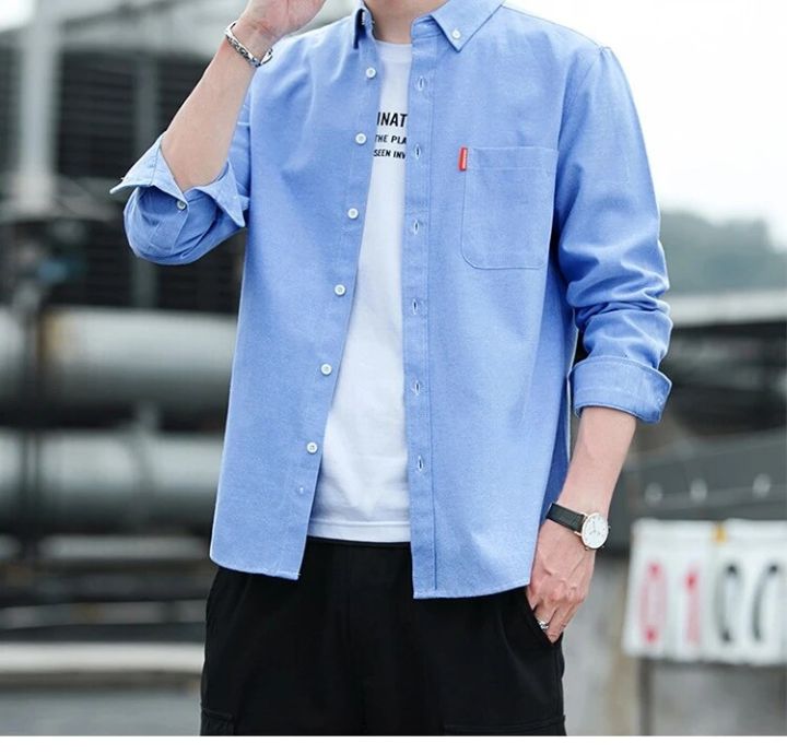 Casual%20men%20shirt%20long%20sleeve%20white%20Solid%20Color%20Pocket%20Male%20Social%20Formal%20Men%20Shirt%20Long%20Sleeve%20Slim%20Fit%20Cotton%20Button%20Up%20Shirt%20-%20Image%205