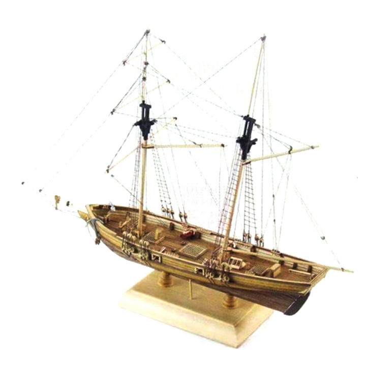 1:70 New Port Wooden Sailing Boat Model DIY Kit Ship Assembly Decoration Gift