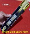Multipurpose Bright Gold Spray Paint 319 Spray Paint Bright GOLD Color 350mL Uses Metal Wood Plastics Motor Cycles Bi Cycle. 