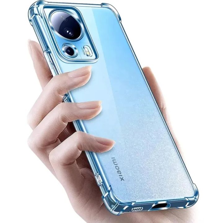 WBWONE Cover per Xiaomi 13 Lite/Mi 13 Lite 5G, Slim Colori Sfumato Custodia Posteriore in Vetro Temperato 9H, Bordo in TPU Bumper in Silicone Protettiva Case - 7