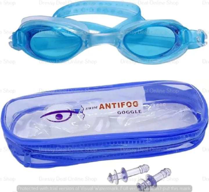 Professional Anti-Fog Swimming Goggles with Integrated Ear Plugs Crystal Clear Vision & Ultimate Waterproof Protection