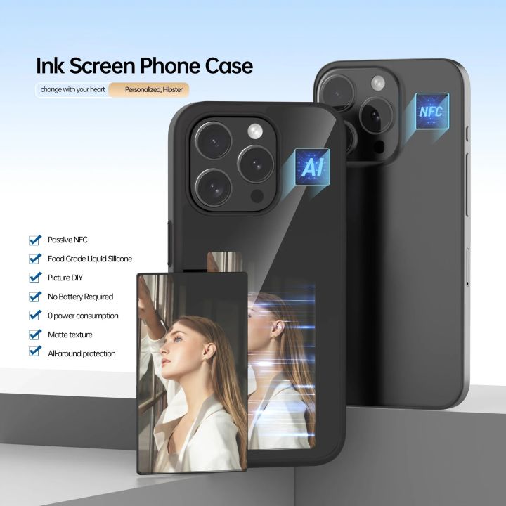 NFC%20E-ink%20Screen%20Phone%20Case%20For%20iphone%2013%2014%2015%20Pro%20Max%20Case%20Smart%20DIY%20Shockproof%20Cover%20Anime%20Character%20Phone%20For%20Battery%20Free%20-%20Image%206