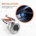 DC3.3V MX1.0-6Pin Capacitive Fingerprint Module R503 Circular Round RGB Ring Indicator LED Control Sensor Scanner 15/19mm. 
