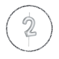 Golden & Silver Number Candle: Perfect for Birthday, Anniversary, and Events - (Pack of 1 Pcs).