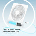 JISULIFE Mini Portable Fan Desktop Fan USB Charging Quiet Foldable Hanging Standing Cooling Fan for Travel Office Home.