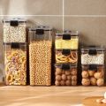 Food Storage Kitchen Container Plastic Box Jars for Bulk Cereals Kitchen Organizers for Pantry Organizer Jars with Lid Home. 