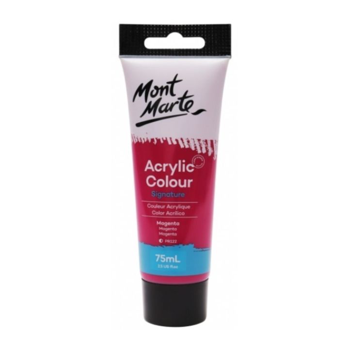 Mont%20Marte%20Signature%20Acrylic%20Paint%2075ml%20Tube%20-%20Magenta%20-%20Image%203