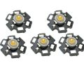 5Pcs- 20mm Black PCB Plate White 3 Watt 3.7V Ultra Bright WHITE Color 3W LED SMD Chip 3V 3.7V Metal Plate Heat Sink Aluminum Base 20mm PCB DIY LED Light Bulbs. 