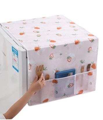 Dustproof Fridge Cover - Beautiful Multifunctional Waterproof Refrigerator Cover.