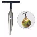 Silver Coconut Cutter - Durable and Efficient Tool for Cutting Coconuts with Precision and Ease. 