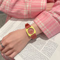 GCCLIYO New Fashion Cartoon Silicon Tape Student Watch Little Red Book Hot Light Luxury Quartz Style Watch. 