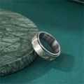 PUSHI jewelry personalized customizable finger swivel star moon ring jewelry for men swivel stainless steel ring anillo. 