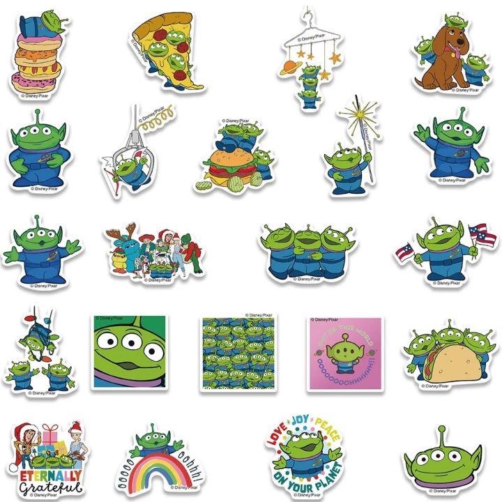 50pcs%20Disney%20Green%20Monster%20Alien%20Stickers%20Funny%20Cartoon%20Graffiti%20Decals%20For%20Kids%20Laptop%20Luggage%20Scrapbook%20Bottle%20Sticker%20-%20Image%205