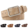 Waistband Fade-resistant Women Silver Buckle Faux Leather Belts. 