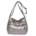 Women Bag Fashion Multi Pocket Shoulder Bag Women's New Versatile Soft Leather Crossbody Bag Women's Middle Aged Mother's Bag. 