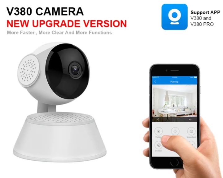 V380 WIFI IP Camera 360 Degree CCTV Wireless IP Camera With Night Vision