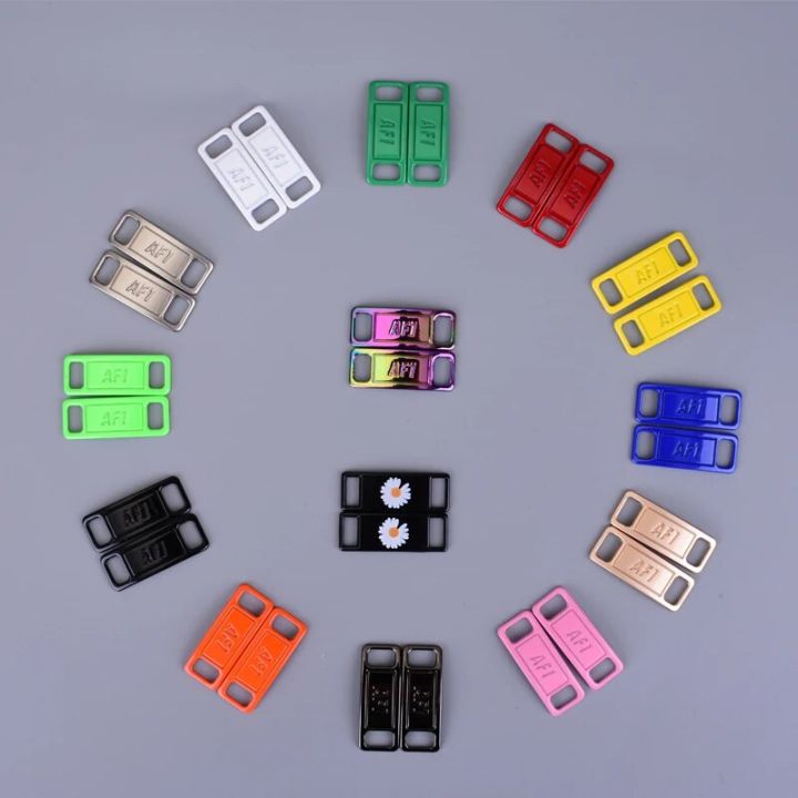 1Pair Fashion Shoe Charms Quality Metal Shoe laces Decorations