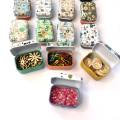 Designer Mini Collectable Tin Box 1pc Metal Storage Candy Box Case Perfume Packaging Small Gift for Kids. 