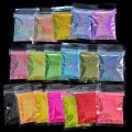 5G Holographic Gold Silver Nail Art Glitter Powder Sparkly Laser Chrome Pigment Dust Nail Supplies Gel Polish Bulk Fine Glitter. 
