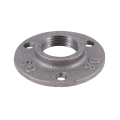 1 Inches Malleable Cast Iron Pipe Flange, Industrial Pipe Flanges for Threaded Black Pipes and Fittings 4 Pcs. 