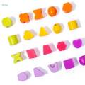 Wooden Beads Sequencing Toy Matching Shape Stacker for 2 3 4 5 Year Old Kids. 