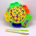 Kids Fishing Toys Electric Musical Rotating Fishing Game Musical Fish Plate Set Magnetic Outdoor Sports Toys for Children Gifts. 