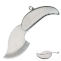1pcs Stainless Steel Silver Keychain Key Chain Keyring Ring Mini Fold Leaf Blade Tool.